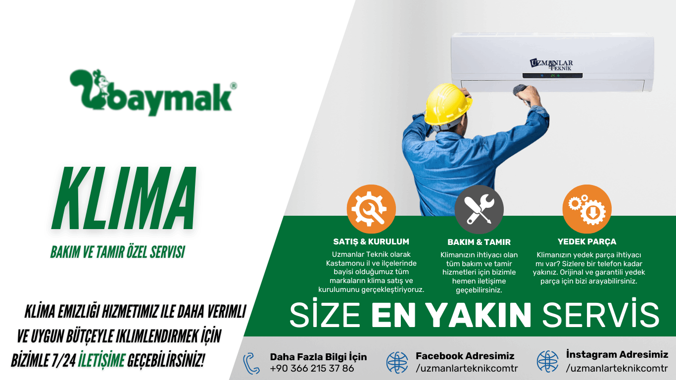 Uzmanlar Teknik Kastamonu Baymak Klima Özel Servisi