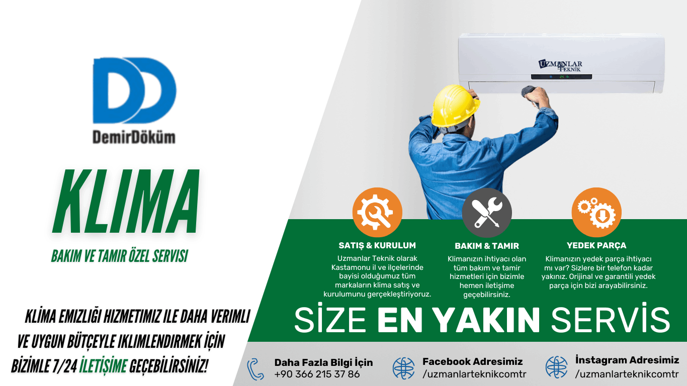 Uzmanlar Teknik Kastamonu DemirDöküm Klima Özel Servisi