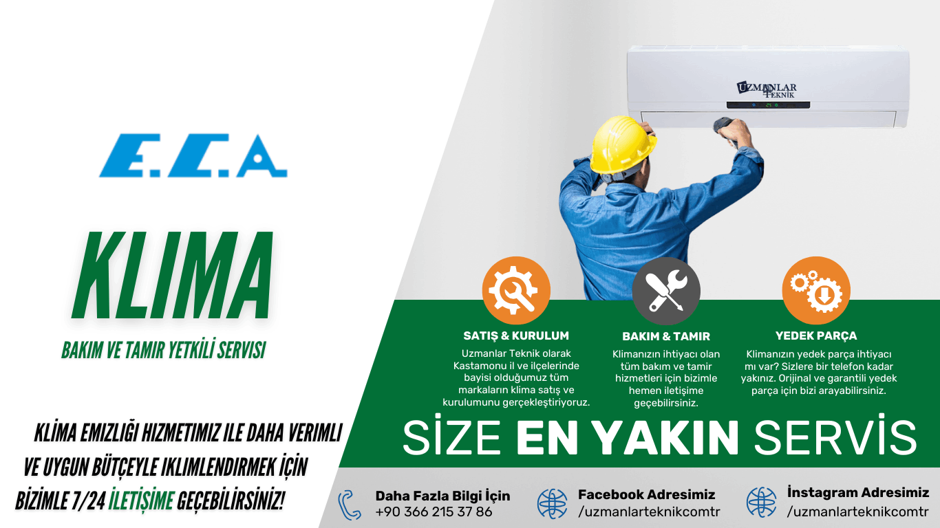 Uzmanlar Teknik Kastamonu ECA Klima Yetkili Servisi